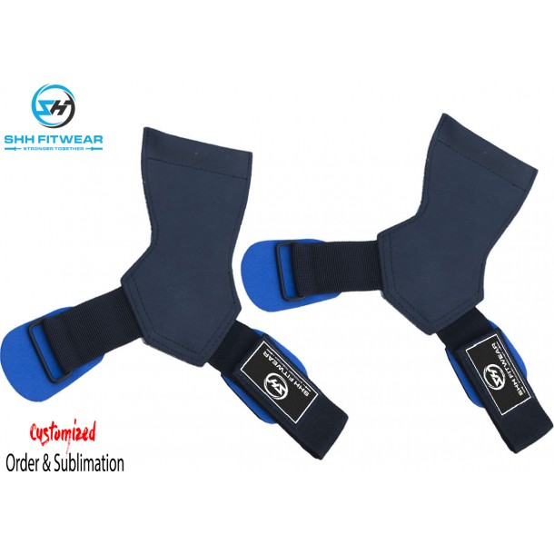 Shh PRO GRIPS WEIGHT LIFTING STRAPS FITNESS GYM GLOVES POWER LEATHER PADS Shh-002